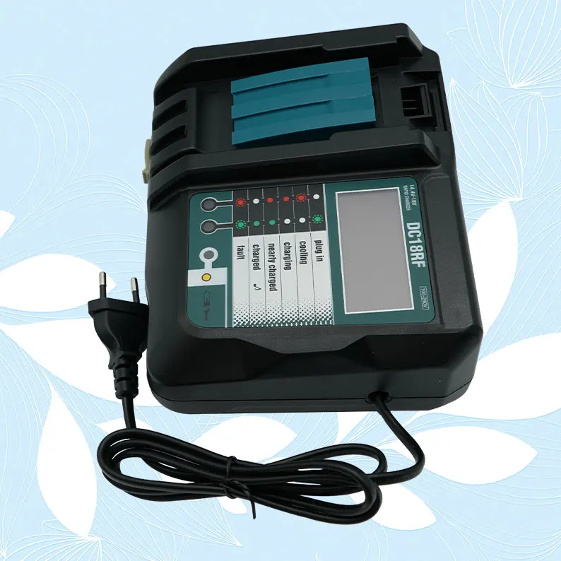 

2022 Lithium ion battery charger, charging current 3a, suitable for 14.4V 18V power tool bl1830 bl1430 dc18rc dc18ra with USB