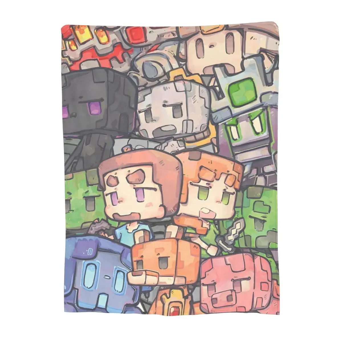 M-Minecraft Время! Нечеткие одеяло песочница индивидуальное пледы для дома плюшевое