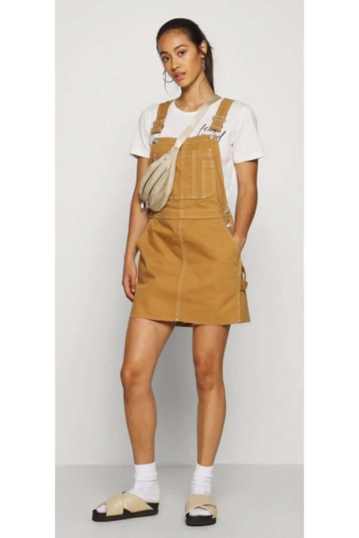 

Women's Overalls Camel Jean Salopet Style Hot Casual Loose Baggy Trousers Overalls Pants Jumpsuit Jumpsuit Jumpsuit Broadcloth