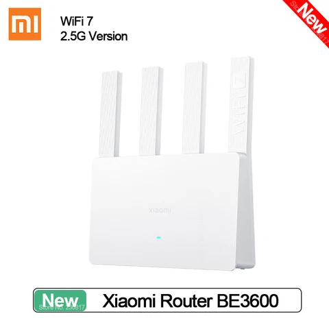 Новый маршрутизатор Xiaomi BE3600 2,5G версия WiFi 7 IPTV 2,5G высококлассный ретранслятор портов Ethernet VPN MLO двухдиапазонный сетчатый смарт-соединение