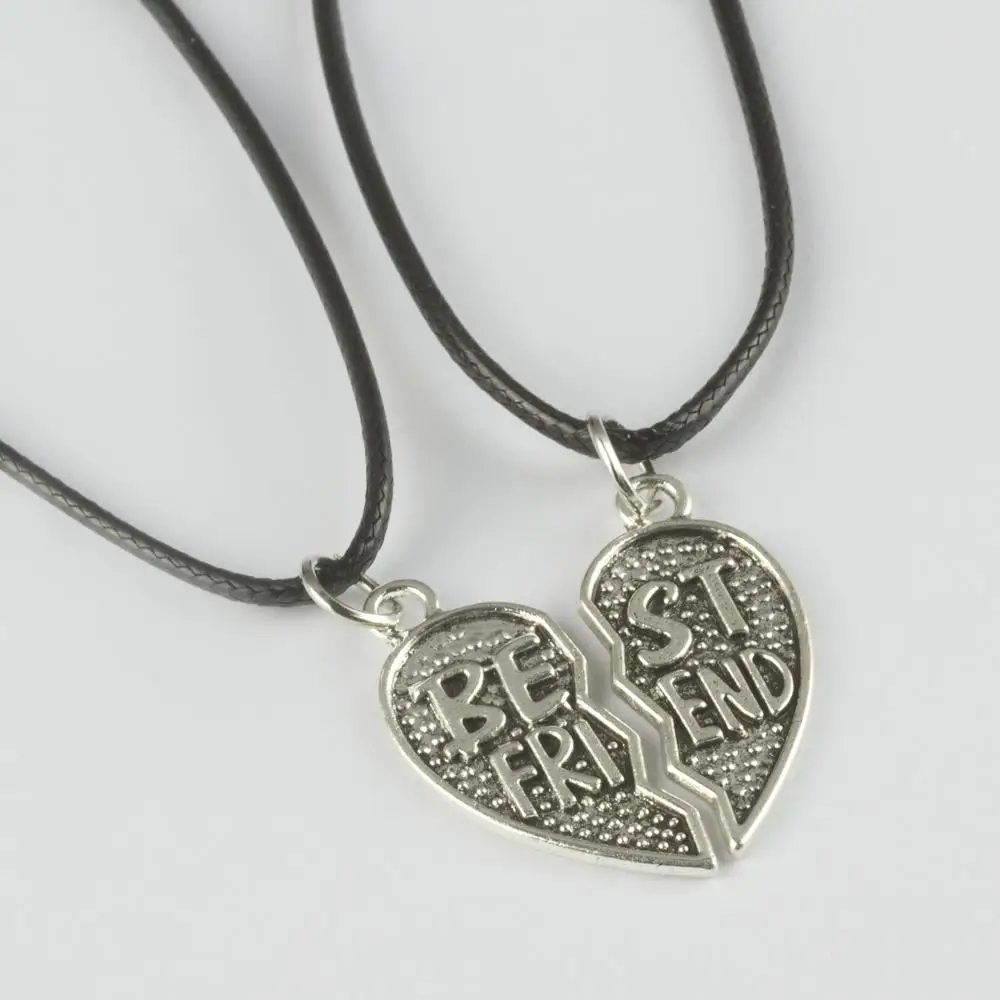 

Best friends friend leather necklace (couple necklace)