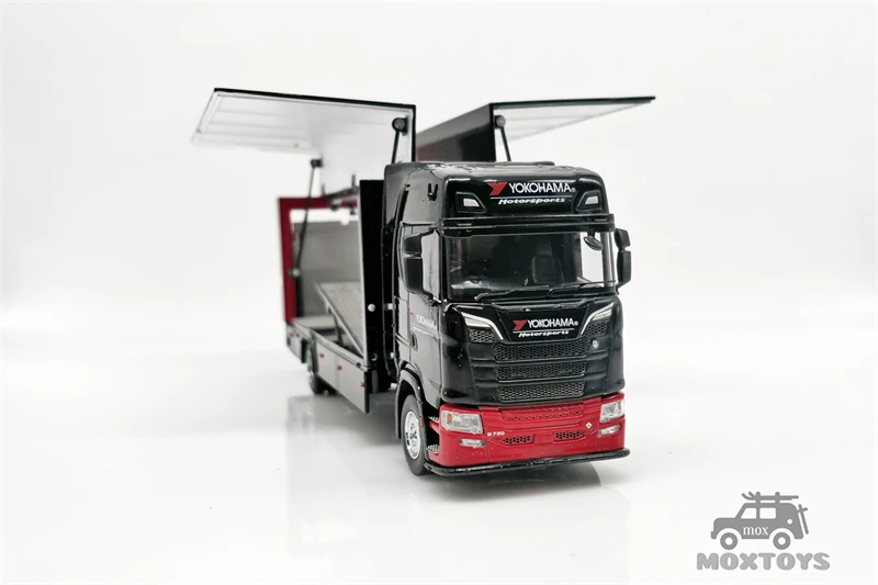 GCD 1:64 Scania S730 Yokohama ADVAN двухуровневый автомобильный Грузовик литая модель