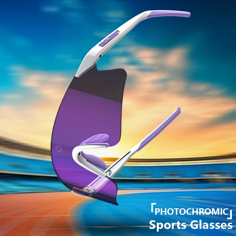 Скоростные велосипедные спортивные очки Monster меняющие цвет профессиональные для