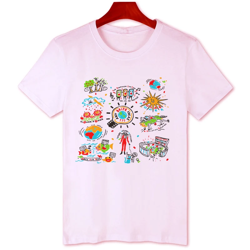 

Cartoon Graffiti Cute Print T-shirt Hot Sale Short Sleeve Summer Clothing Fashion Tops Casual Shirt for Men B178
