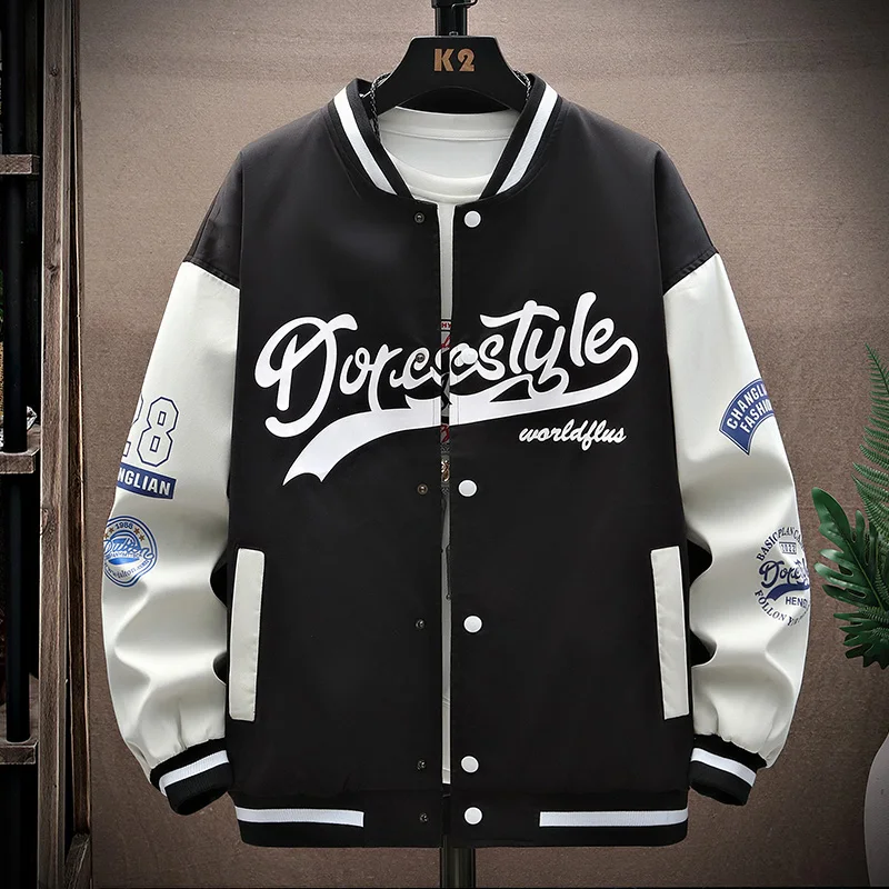 

Повседневная бейсбольная куртка INS в стиле хип-хоп, приталенная бейсбольная унисекс куртка-бомбер для мужчин, Молодежная трендовая одежда для колледжа на осень 2023