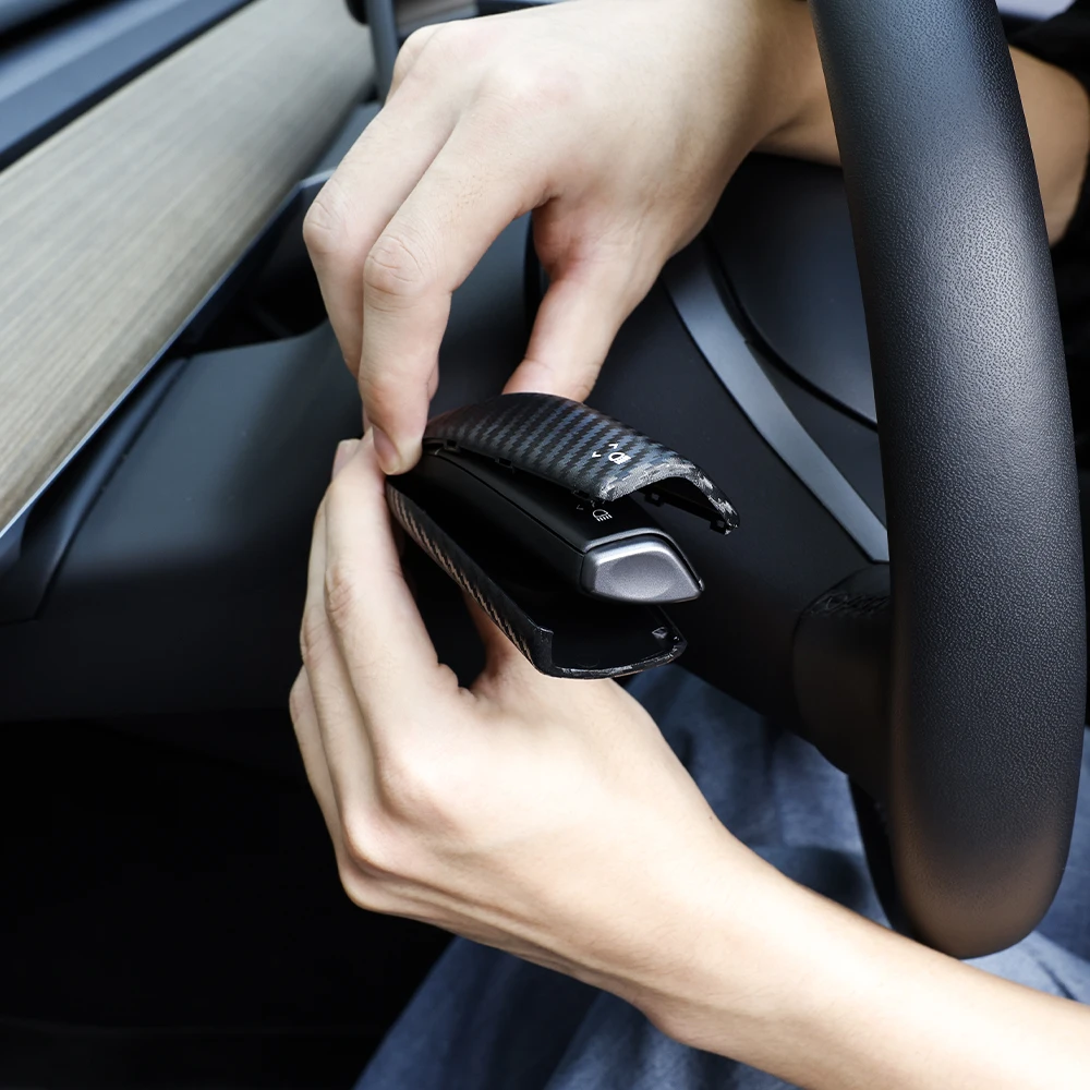 Чехол для руля Tesla из углеродного волокна защитный чехол АБС-пластика