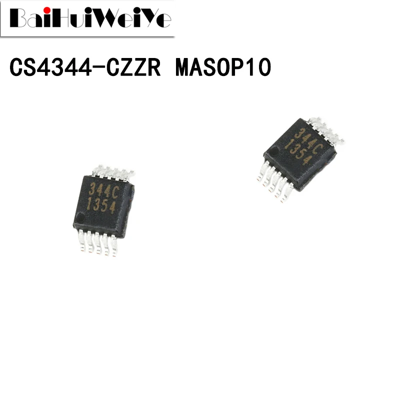 10PCS CS4344-CZZR CS4344 344C MSOP10 цифро-аналоговый преобразователь Новый чипсет хорошего качества