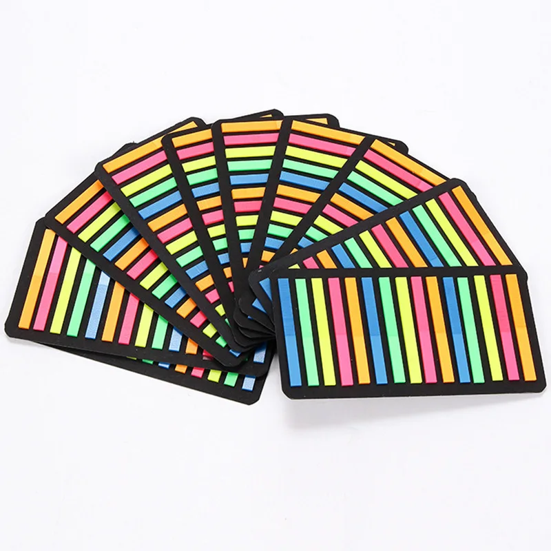 

300 Sheets Index Tabs Memo Pad Self Adhesive Bookmark Reading Aid Highlight Flag Sticker Office Stationery Supplies Thin Strips