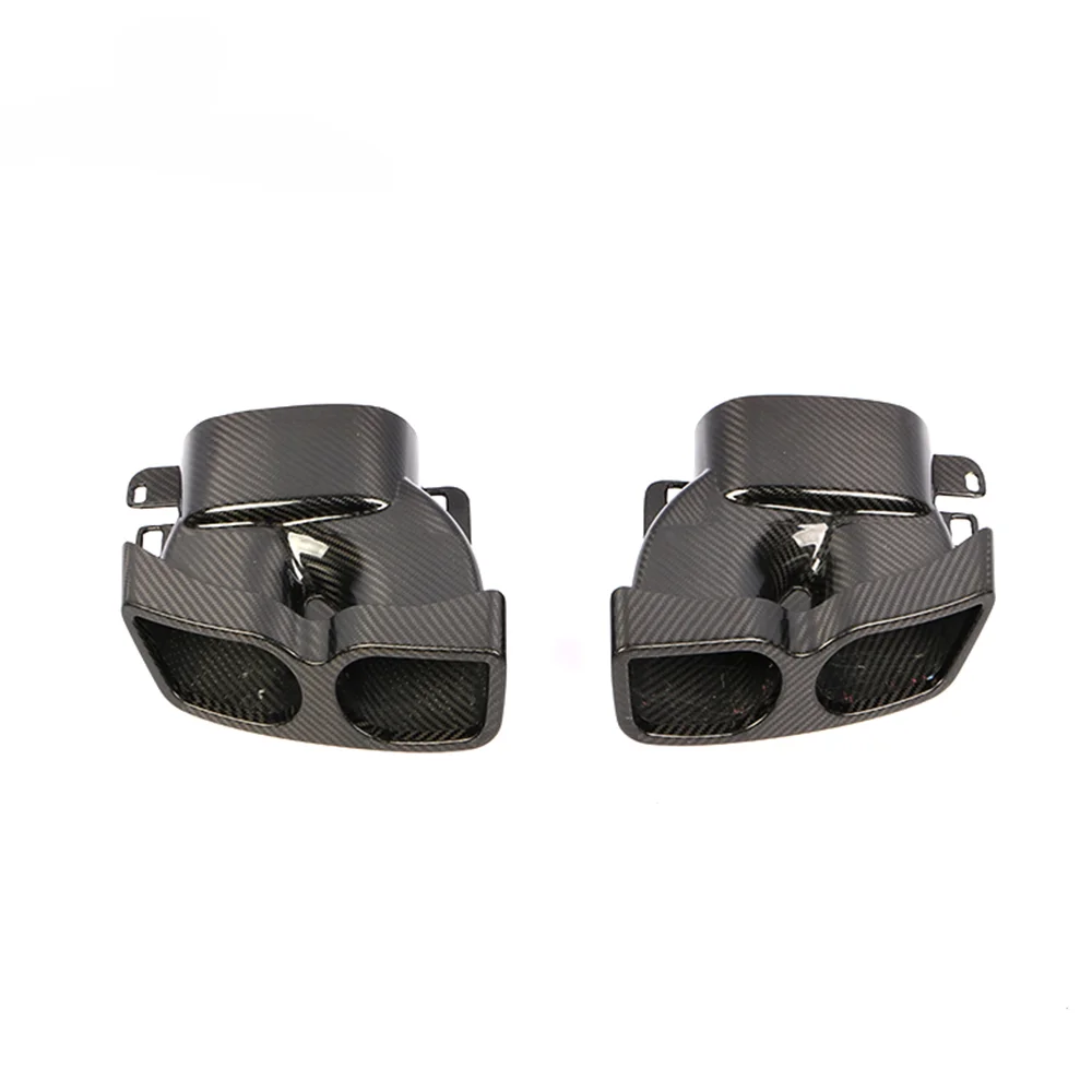 

Dry Carbon Fiber W205 Tail Muffler Exhaust Pipes for Mercedes Benz W213 W218 W222 GLE GLC CLA 2019