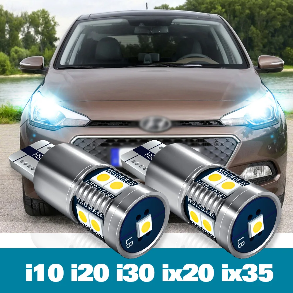 

2pcs LED Parking Light For Hyundai i10 i20 i30 ix20 ix35 Accessories 2007-2018 2011 2012 2013 2014 2015 2016 2017 Clearance Lamp