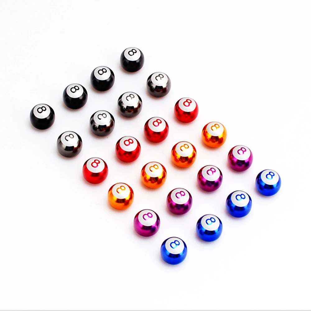 

4 X Number 8 Car Wheel Tire Valve Caps Air Cover Auto Airtight Stems Cover for Audi BMW Ford Motorcycle Volkswagen Accessories