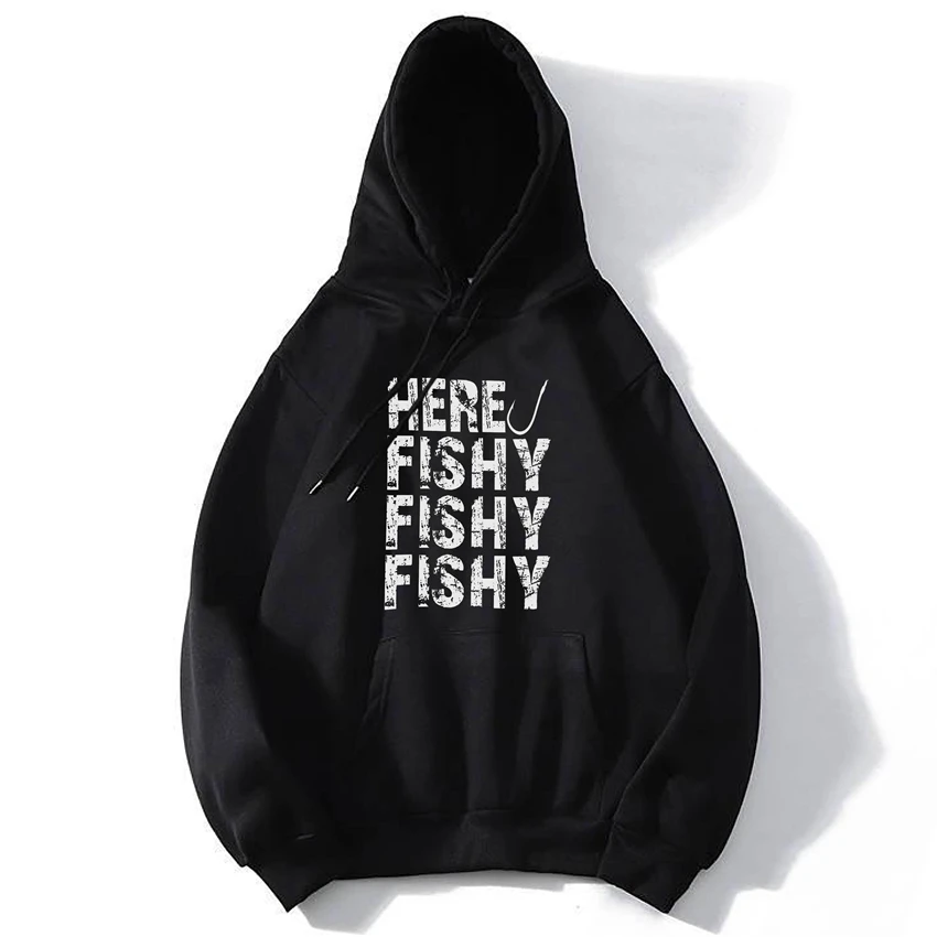

COSMIC STRING cotton fishing print men hoodies streetwear casual funny men hooded loose men hoodies cool autumn hoodies tops