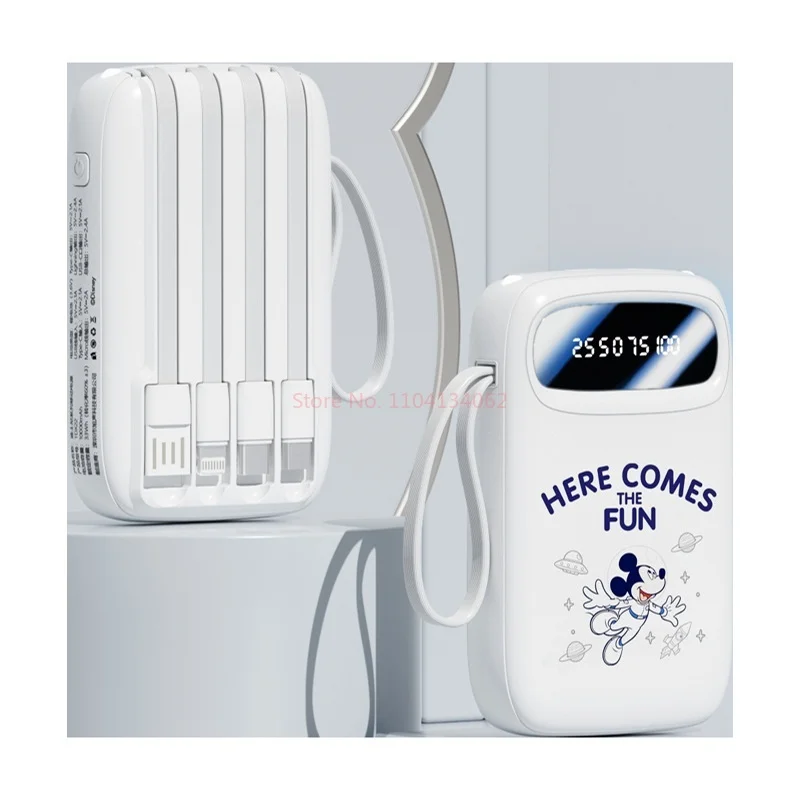 Disney/Disney большой емкости со встроенным кабелем Power Bank 2/10 мАч ультратонкий