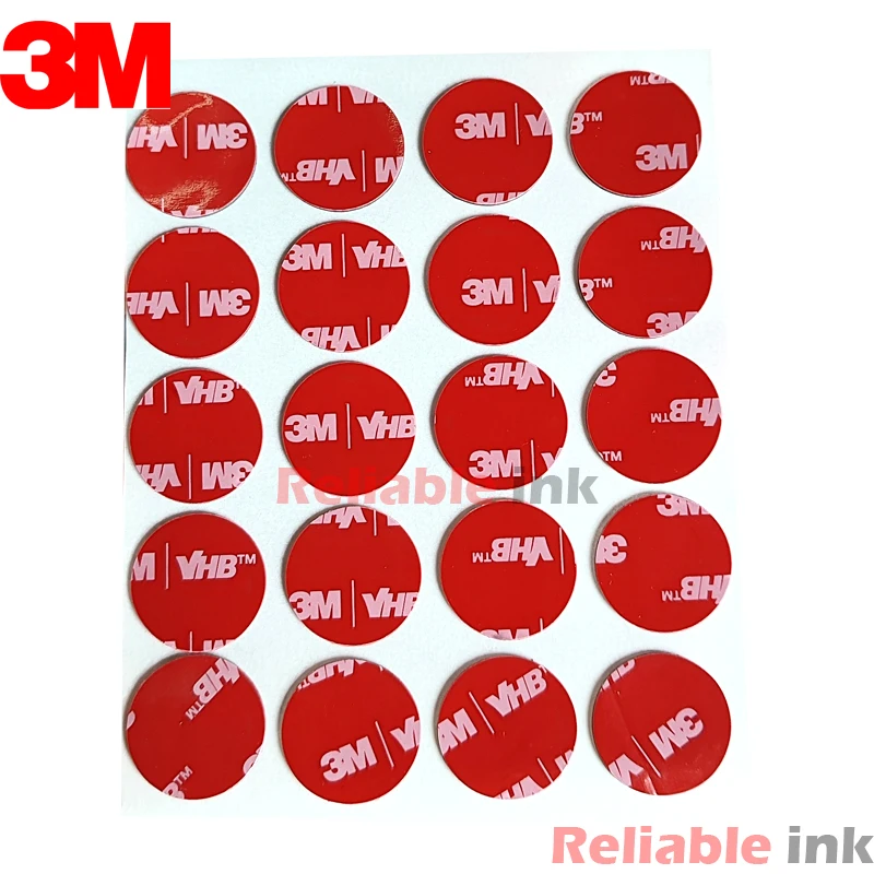 1000 шт. 3 м VHB 5952 круглая 20 мм сверхмощная двухсторонняя липкая лента из акриловой