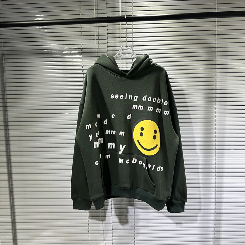 

CPFM X McDonald's Foam Smiley Printed Men's and Women's Fleece Hoodie Hoodie