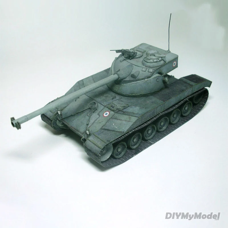 1:35 французский Chadillen 25t средний танк DIY 3D бумажная карта модель строительные