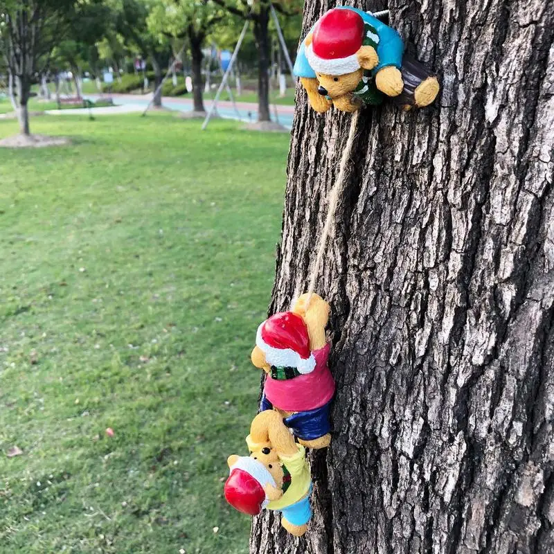 

New Mini Garden Climbing Beer Tree Decor Cute Beer Garden Statue Art Resin Dwarf Sculpture for Yard Outdoor Decoration Ornaments