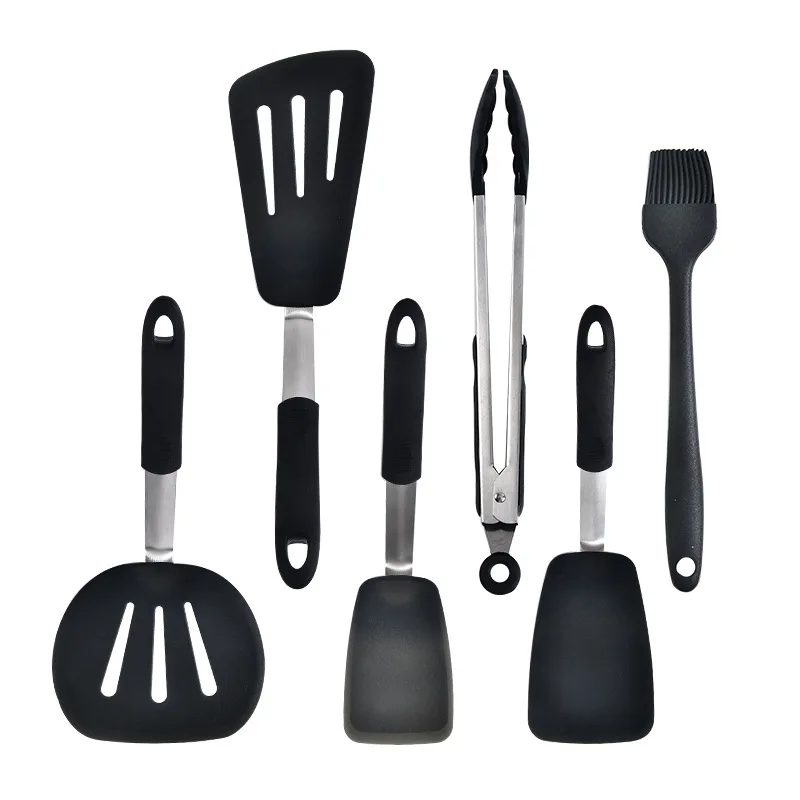 

Silicone Frying Spatula Shovel Kitchen Cooking High Temperature Resistant Steak Spatula Portable Kitchen Utensils