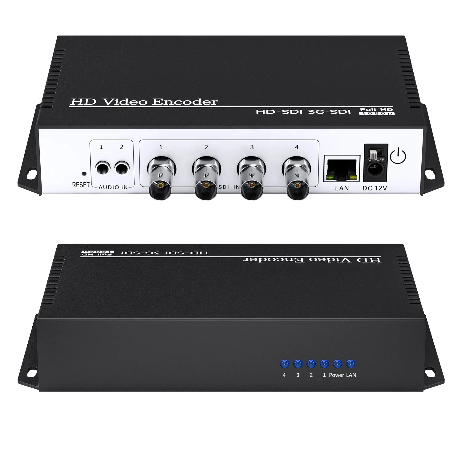 Фото XMSJ-4-канальный 4K SRT RTMP RTSP UDP 4-в-1 3G 6G SDI видеозахват, кодер, передатчик для прямых трансляций IPTV №3