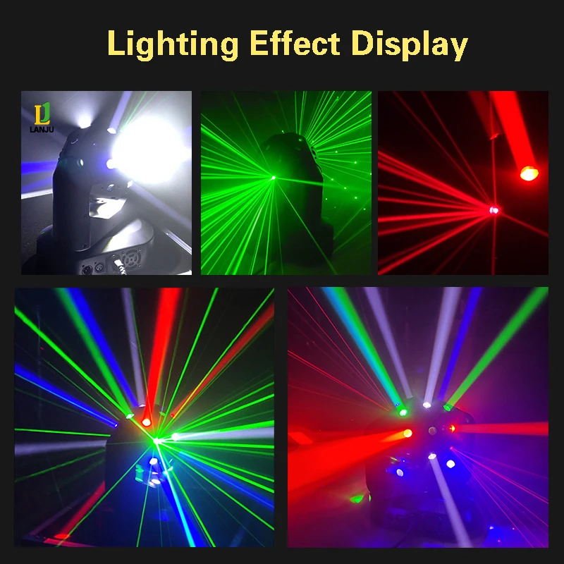 LED150W 3 в 1 Мобильная Лазерная лампа RGBW Луч Стробоскопическая проекция вращающаяся