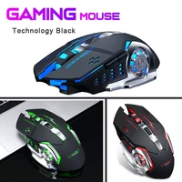gaming wireless mouse rechargeable silent cool breathing lamp design ergonomic computer responsive for laptop pc macbook office