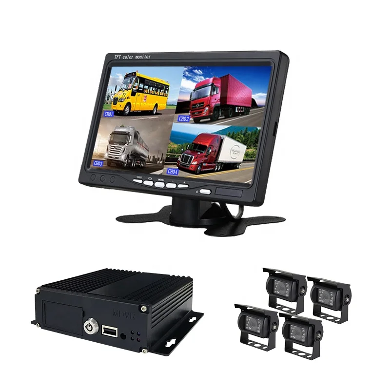 

4CH 1080P SD card Mobile DVR with 3G 4G WiFi GPS MDVR with Car Bus Truck Vehicles Recorder