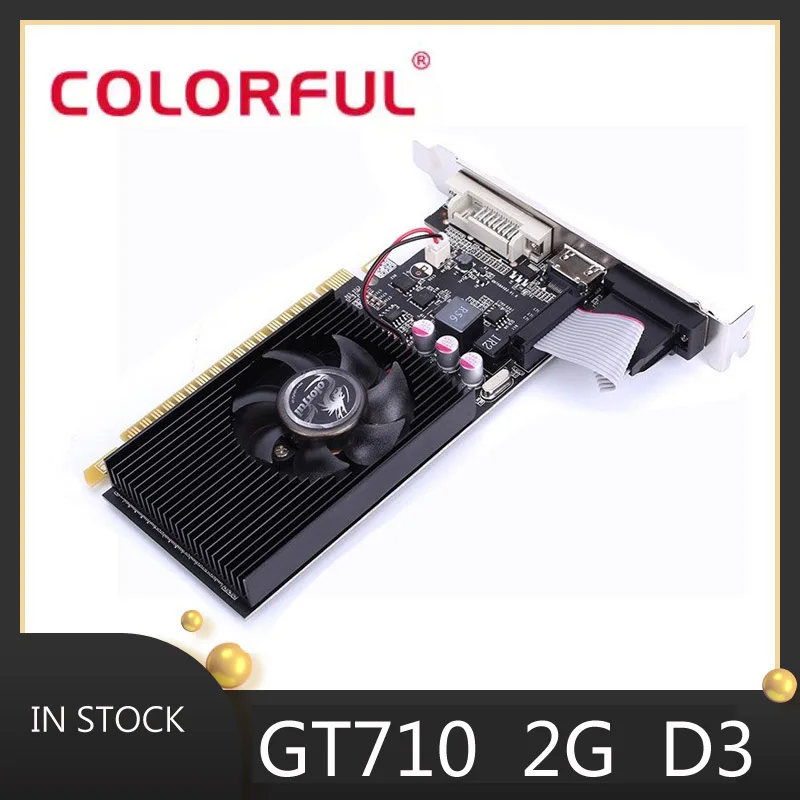 

Geforce-64 bit gt710 2g, игровая компьютерная видеокарта, gp108-300 ma, 300w, для dell/lenovo, ПК