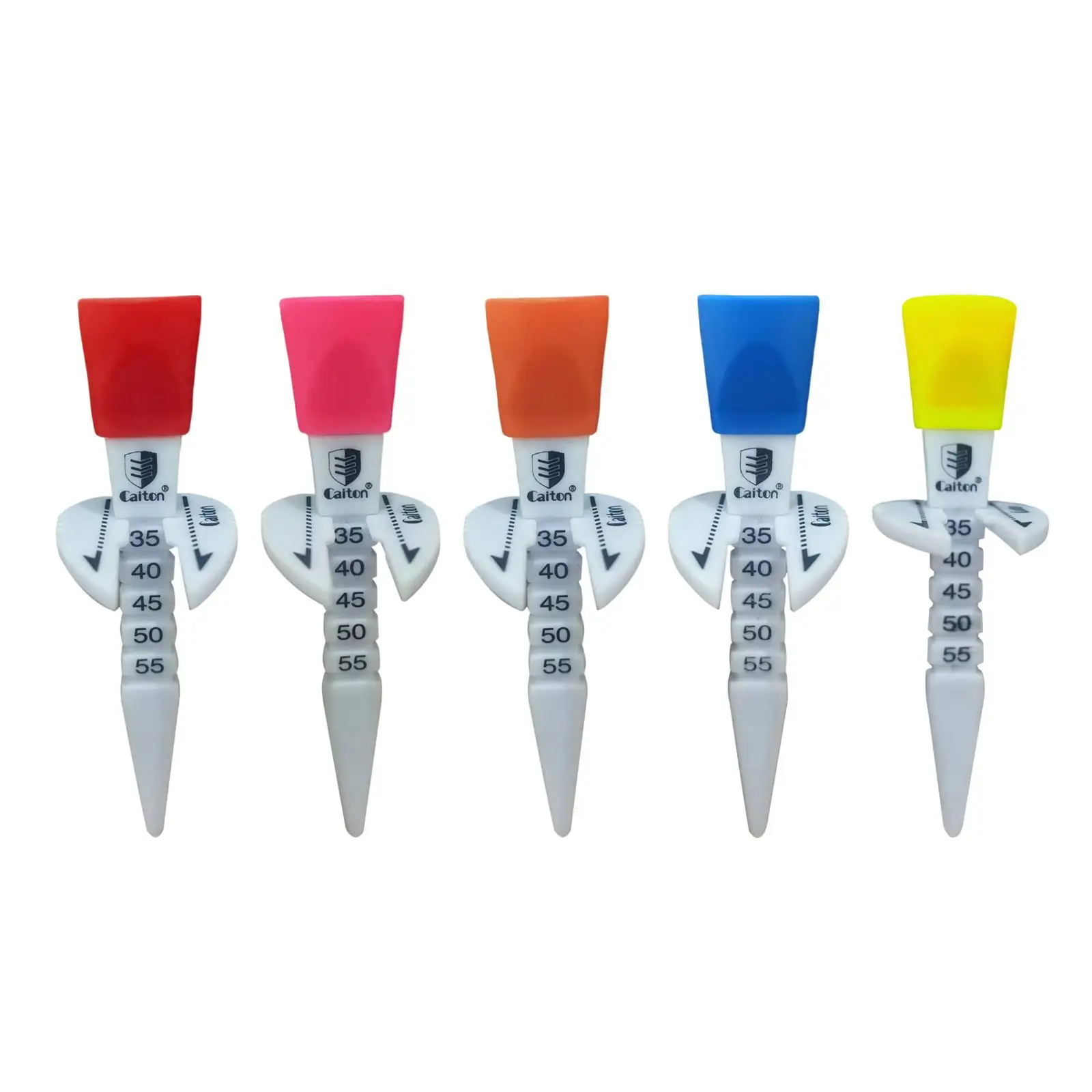 

Reusable Golf Tee Adjustable Height Ball Holder 35mm-55mm Golf Accessories Improve Accuracy for Golfer Gift Golf Training