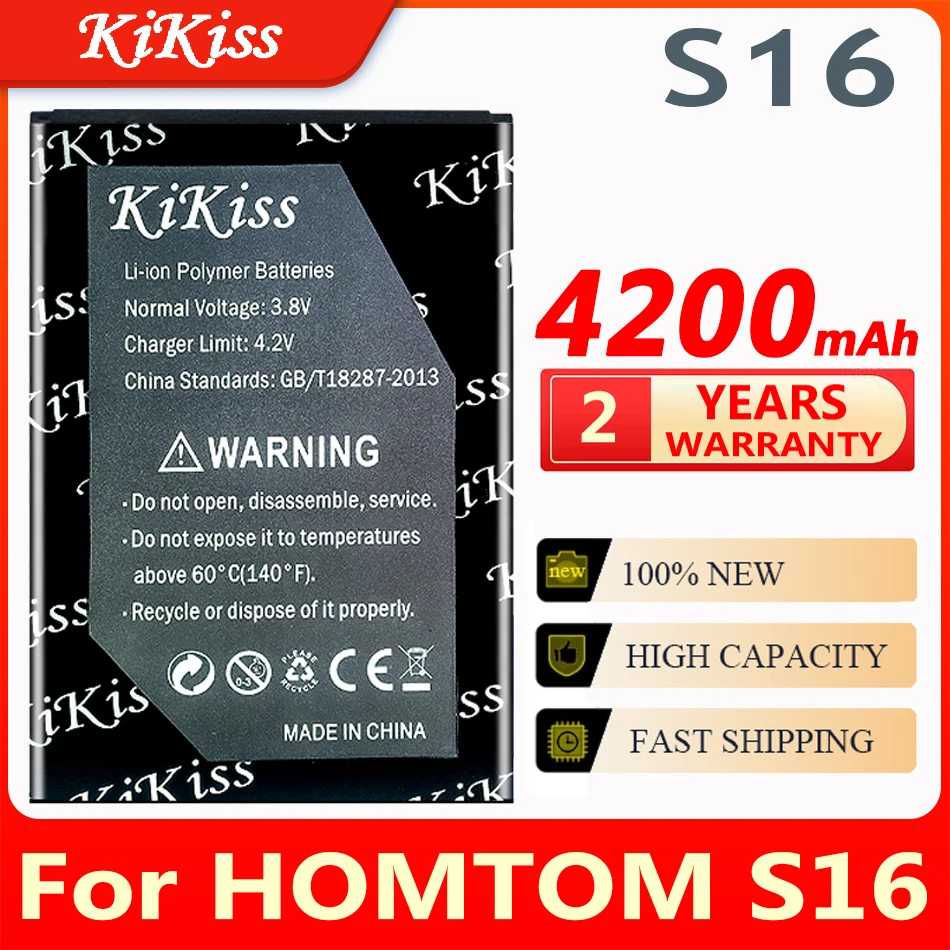 

KiKiss 4200mAh S16 Replacement Battery for HOMTOM S16 5.5inch Mobile Phone Battery