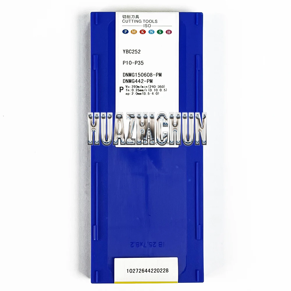 HUAZHICHUN DNMG 150608 -PM YBC252 Твердосплавная пластина с ЧПУ для внутреннего токарного