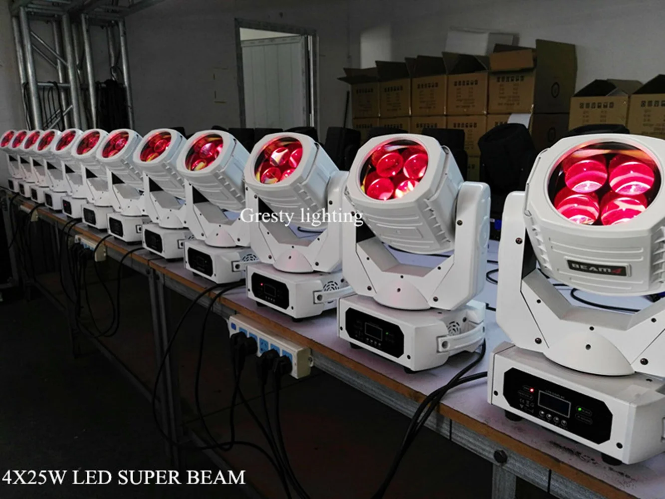 6 шт./партия сверхъяркий прожектор для диджея 4x25 Вт