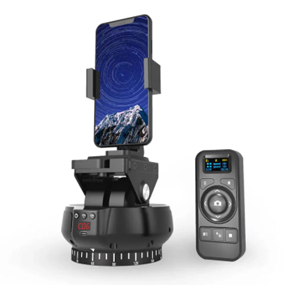 

ZIFON YT-1000 Remote Control Rotating Video Stabilizer Auto Motorized Pan Tilt PTZ Tripod Head For Video Shooting Phones Cameras