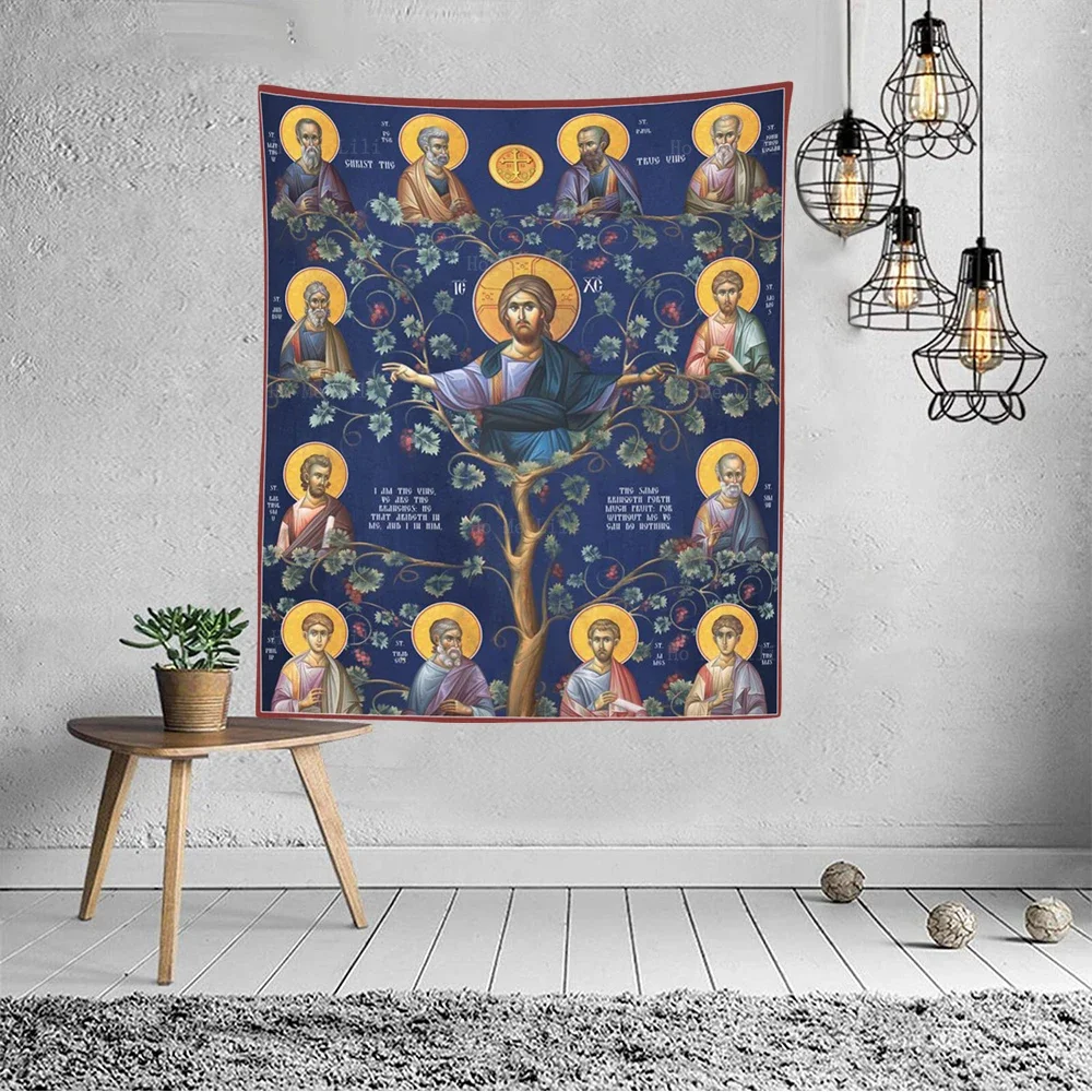 Христос виноградная лоза и ветки Генеалогия Иисуса Византийского православных