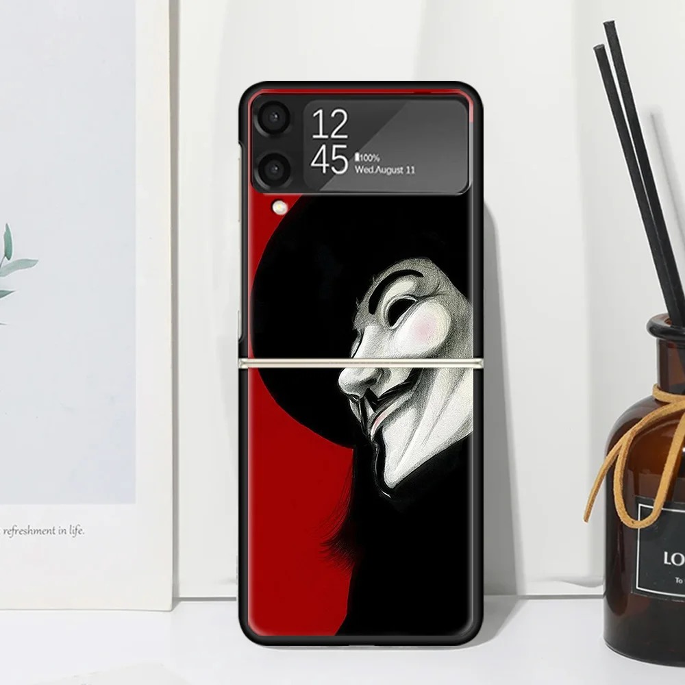 Чехол для телефона с V-образной маской Samsung Galaxy Z Flip Zflip 6 Flip6 5 Flip5 4 Flip4 3 Flip3