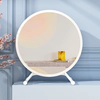 round modern design mirror dressing table makeup vanity maiden mirror for bedroom nightstand ozdoby do pokoju home furniture