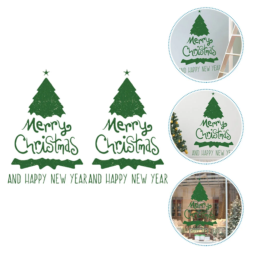 

Christmas Window Stickers Clings Sticker Decal Glass Tree Decorations Party Xmas Wall Door Favors Holidaywinter Decor Showcase