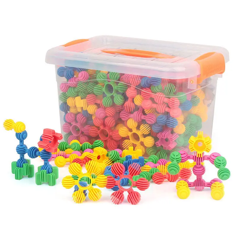 

160PCS/LOT Plum Blossom Building Blocks Toys Shape Interlocking Popular Creative Baby Kids Educational Gift DIY Toys Cute