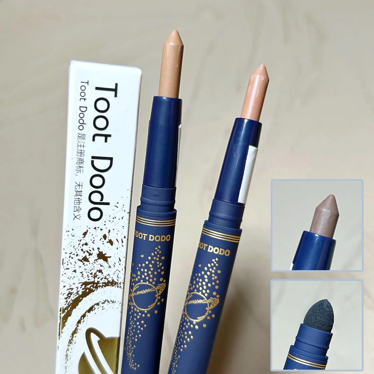 

Matte Color Eyeshadow Contour Liner Stick Beige Brown Eye Shadow Pen Pearl White Bright Lying Silkworm Gel Makeup With Sponge