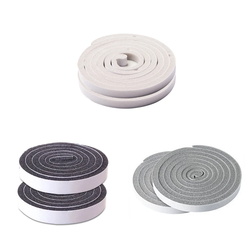 

2 Rolls Foam Seal Tape 0.59 In Wide X 0.39 In Thick High Density Foam Strip Self Adhesive Rubber Door Weather Stripping P15F