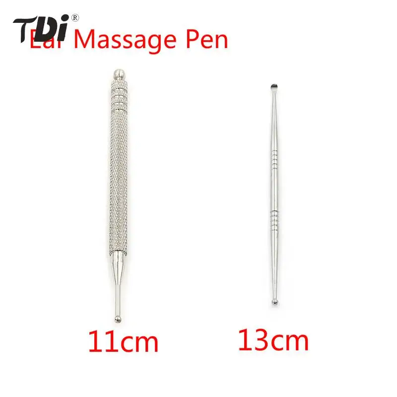 

11/13cm Ear Reflex Zone Massage Needle Detection Stainless Steel Acupuncture Point Probe Auricular Point Pen Health Care Beauty