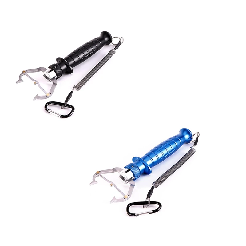 

Fish Lip Gripper,Semi-Automatic Fish Lip Grip Tool,Fish Holder Tool,Non-Slip Handle,Fishing Gear With Lanyard