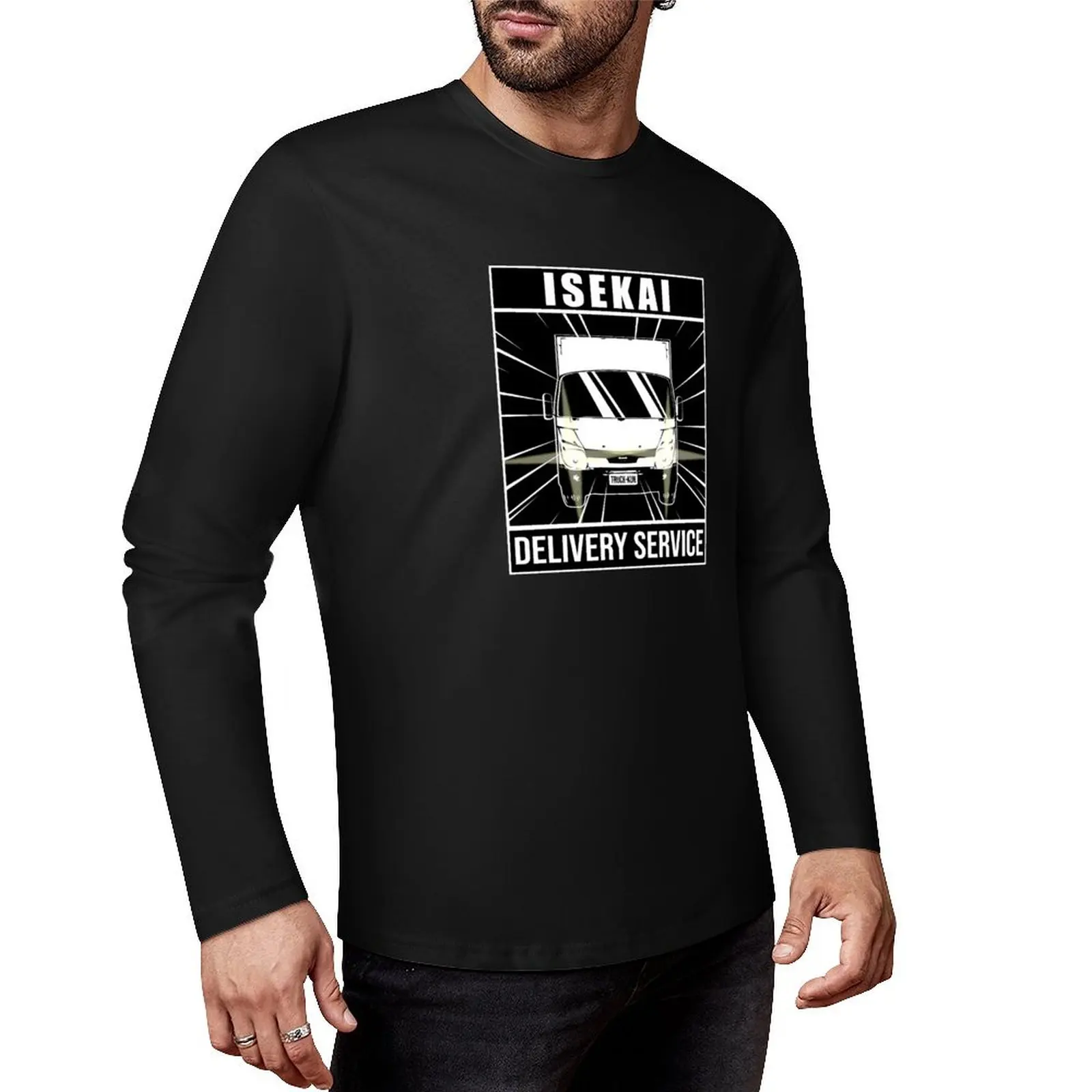 Truck-kun ИСЕКАЙ ДОСТАВКА СЕРВИС! Длинная футболка новое издание футболки для