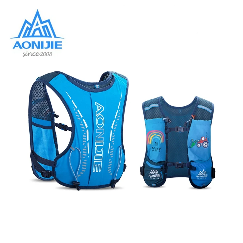 Aonijie Ultralight Rugzak Meisjes Jongens Kinderen Trail Running Vest Outdoor Hydratatie Tassen Wandelen Pack Voor 6 12 Jaar Oud