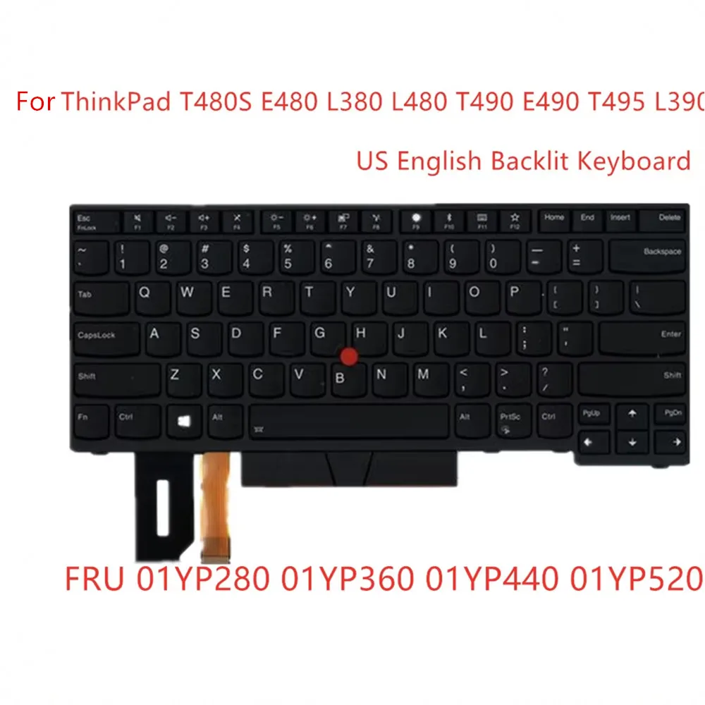 Новая оригинальная американская английская клавиатура с подсветкой для Lenovo ThinkPad
