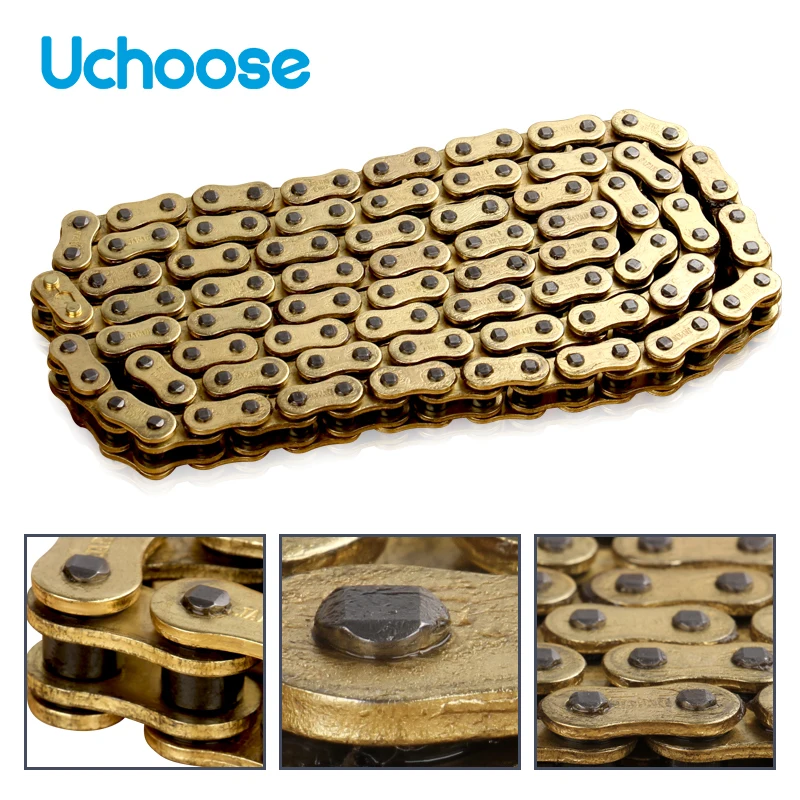 

Universal Motorcycle Chain Oil Seal Chain DID O-Ring 520 525 530 428 Chains 120 136 Links for ATV Quad MX Enduro Motard Racing