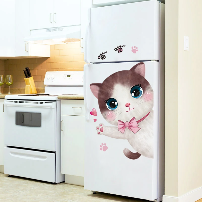 

Cartoon Cats Wall Sticker DIY Animal Wall Decals for Kids Bedroom Baby Room Children Nursery Door Fridge Home Decoration