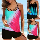 Женский сексуальный женский купальник из двух частей с принтом