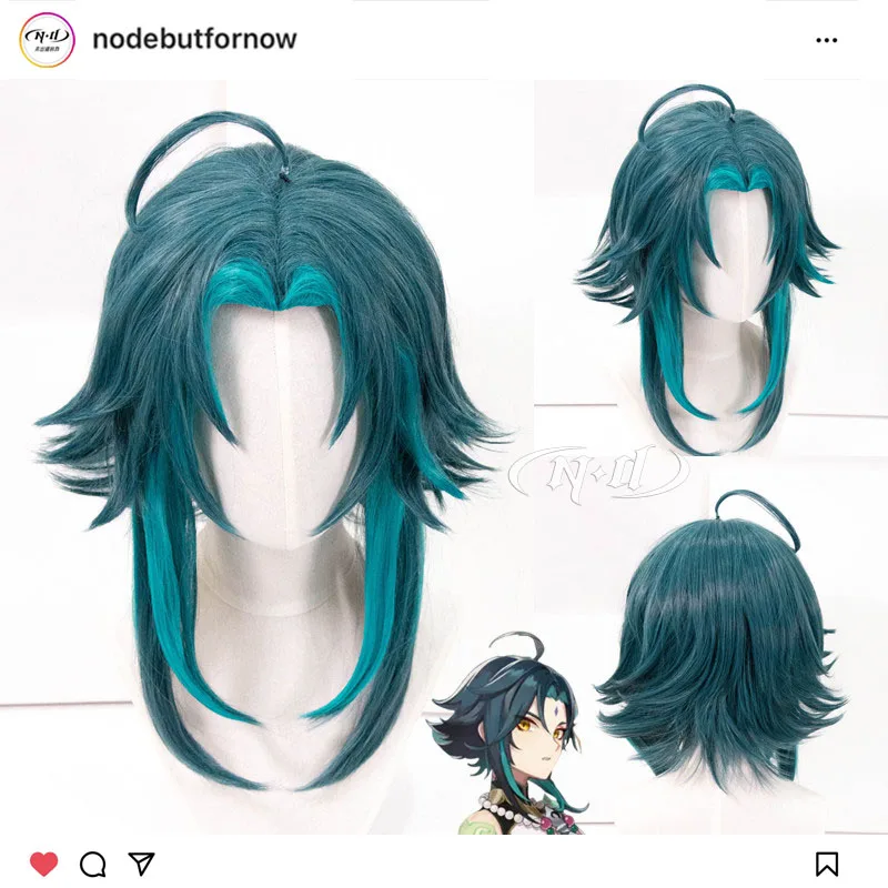 

Pre-Trimmed Wig! [ND Brand] Xiao, Genshin Impact, Authentic Customized Cosplay Wig, Heat Resistant Hair Fiber