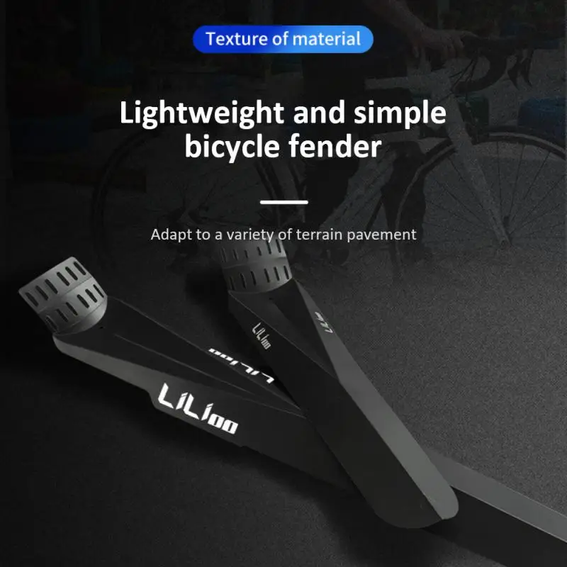 

Light Adjust Height Fenders Accessories Anti-slip Glue Bike Fender Bicycle Fender Simple Foldable Mountain Bike Fenders Tough Pp