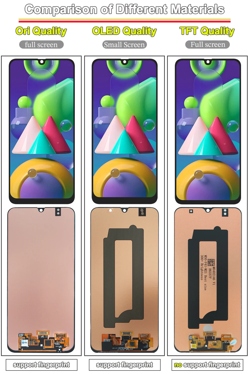 Фото ЖК-дисплей для Samsung Galaxy M21, сенсорный экран, дигитайзер, сменный модуль в сборе для Samsung M21 M215, ЖК-дисплей для телефона с рамкой №3